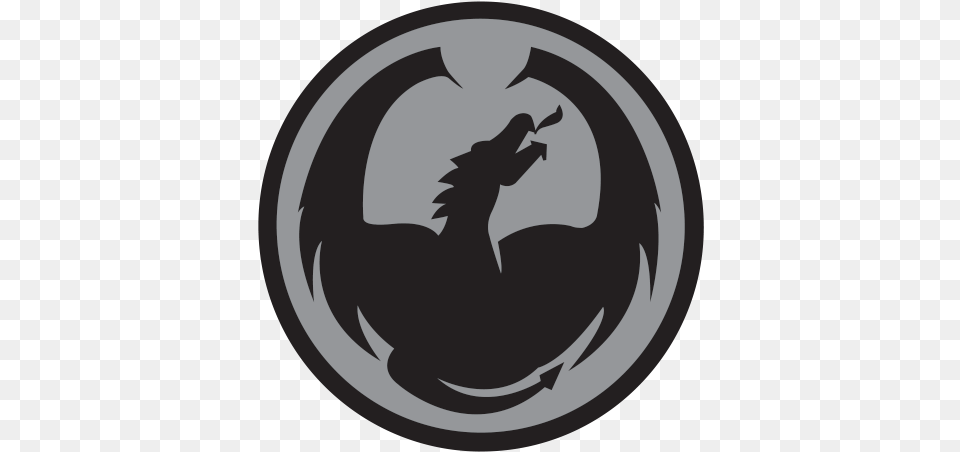 Vinyl Dragon Optical Logo Black Grey Dragon Logo Vector, Stencil, Symbol Free Png Download