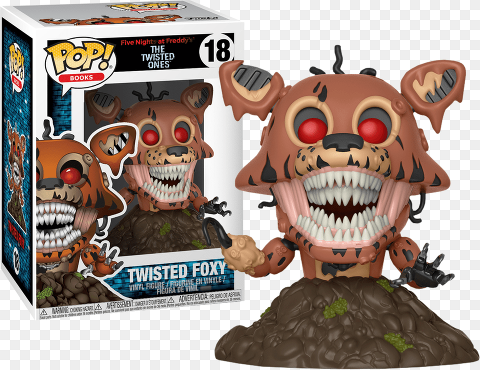 Vinyl Figure 19 Action Figures Five Nights At Freddys Twisted Foxy Pop, Toy, Reptile, Animal, Dinosaur Free Transparent Png