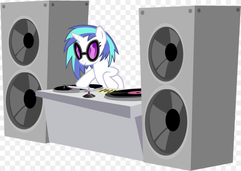 Vinyl In Her Booth By Ranger Mlp Vector Vinyl Scratch, Electronics, Speaker, Person, Book Png Image