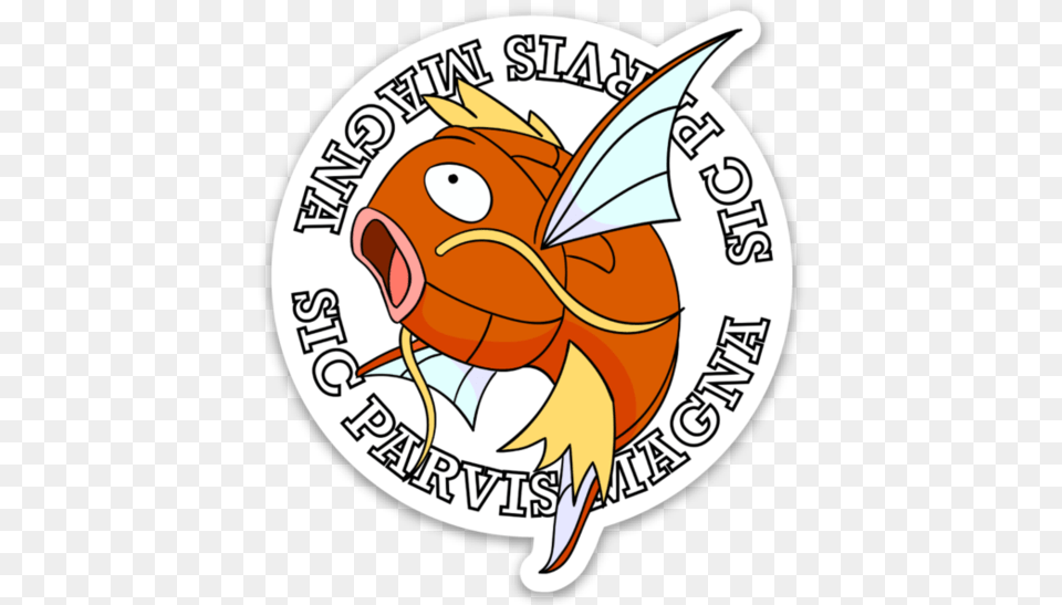 Vinyl Magikarp Stickers Cartoon, Logo, Animal, Fish, Sea Life Free Transparent Png