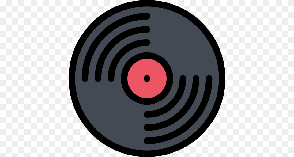 Vinyl Music Musical Icon With And Vector Format For Disk, Sphere Free Png Download