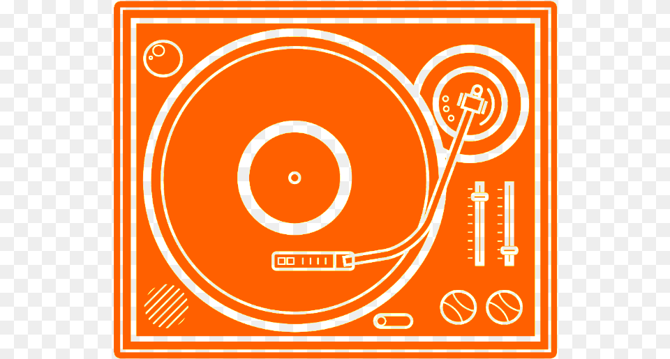 Vinyl Record Graphic Orange, Art, Modern Art, Graphics Png