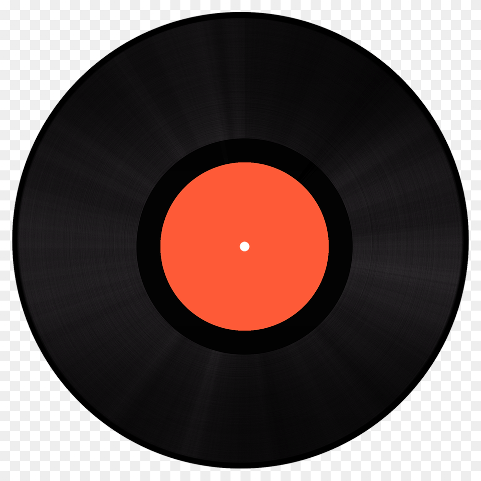 Vinyl Record Orange Circle, Disk Png Image