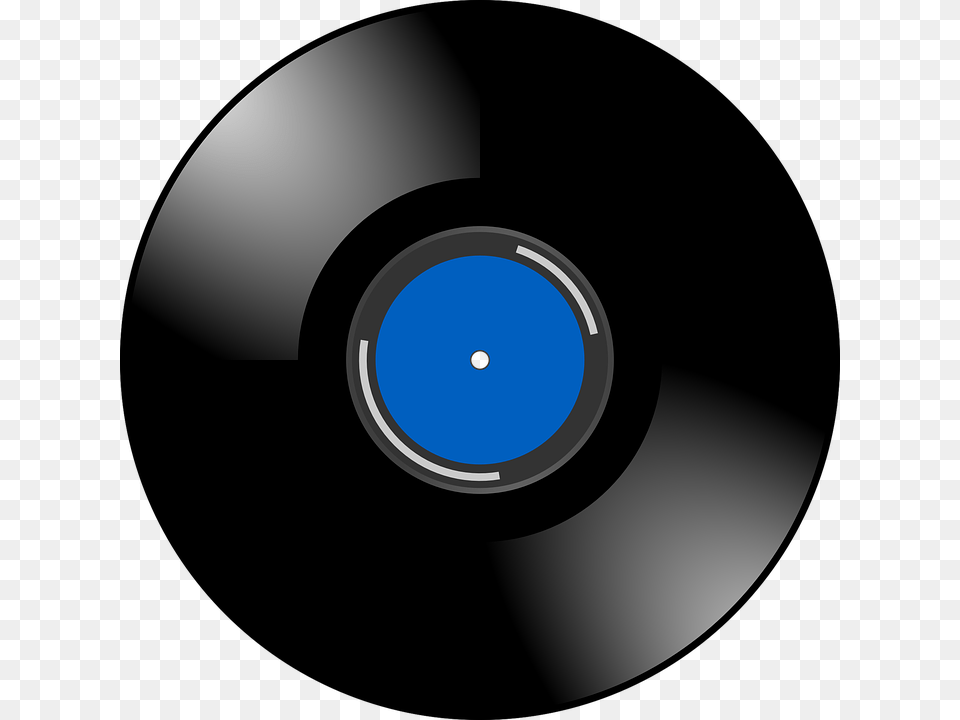 Vinyl Record Sound Music Retro Blue Shiny Blue Record, Disk, Dvd Free Png