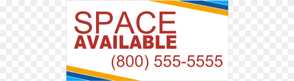 Vinyl Space Available Banner With Stripes In Corner Poster, Text Free Transparent Png