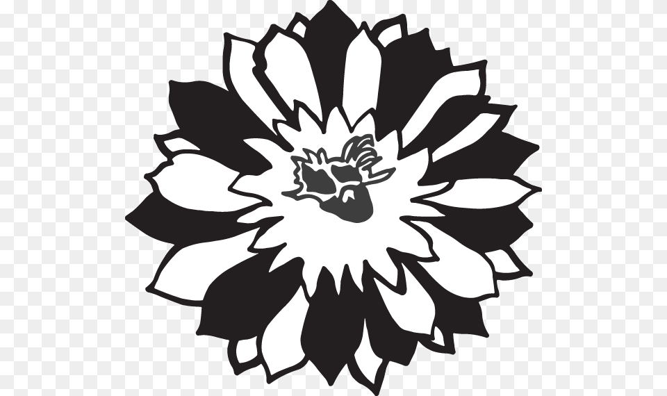 Vinyl Sunflower Decal, Stencil, Dahlia, Flower, Plant Png Image