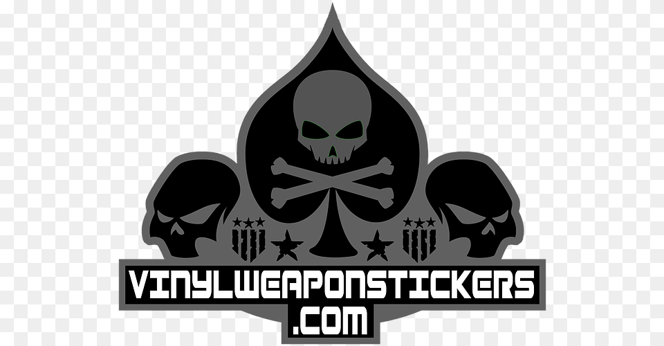 Vinyl Weapon Stickers New Logo Skull, Stencil, Person, Pirate, Face Png Image