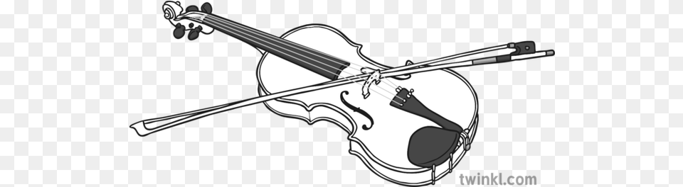 Viola Black And White Illustration Twinkl Viola Ilustracin, Musical Instrument, Violin, Smoke Pipe Png Image