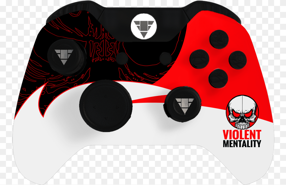 Violent Mentality Xbox One Controller Game Controller, Electronics, Joystick, Device, Grass Free Png Download