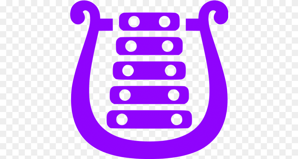 Violet Bell Lyre Icon Violet Music Icons Khawaja Gharib Nawaz, Musical Instrument Png