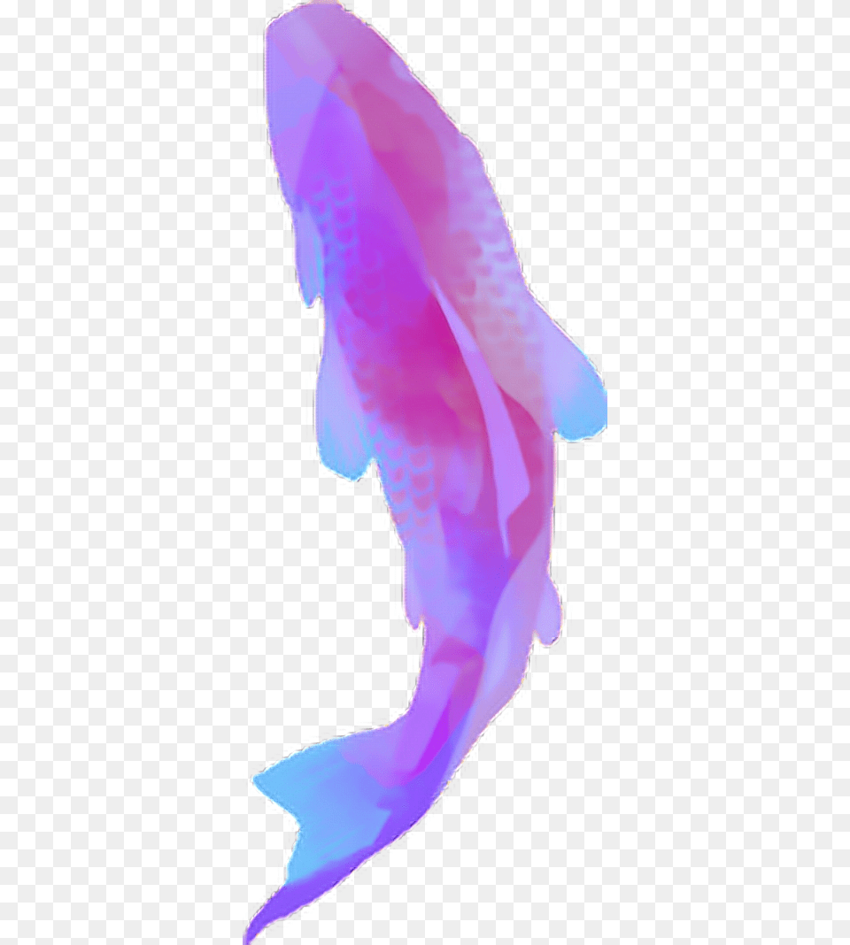 Violet Carpe Koi Fish Poisson Zen Vaporwave Koinobori, Purple, Animal, Sea Life, Adult Png Image