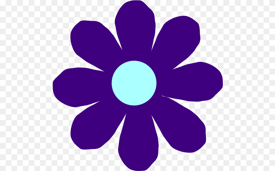 Violet Flower Clip Art Vector Clip Art Online Bright Color Flower Clipart, Anemone, Daisy, Plant, Purple Png Image
