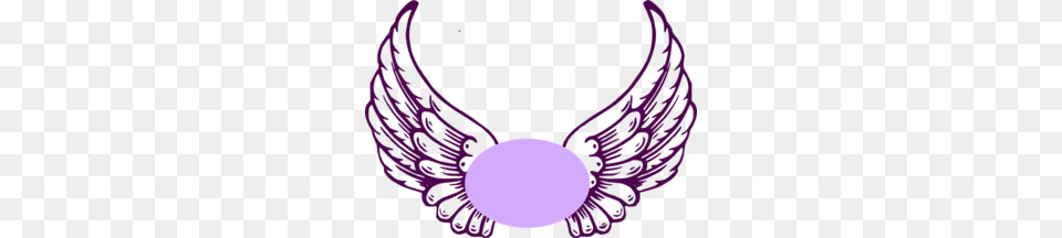 Violet Guardian Angel Wings Clip Art, Accessories, Jewelry, Necklace, Purple Free Png Download