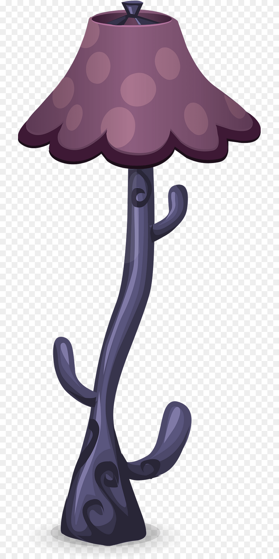 Violet Voyage Floor Lamp Clipart, Table Lamp, Lampshade Png Image