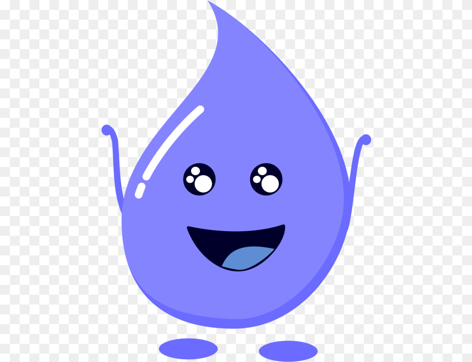 Violet Water Drop Svg Drop Of Water Clipart With Face, Droplet, Head, Person, Food Png Image