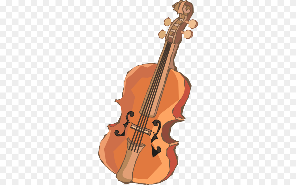 Violin 02 Clipart Gambar Alat Musik Animasi, Cello, Musical Instrument, Person Png Image