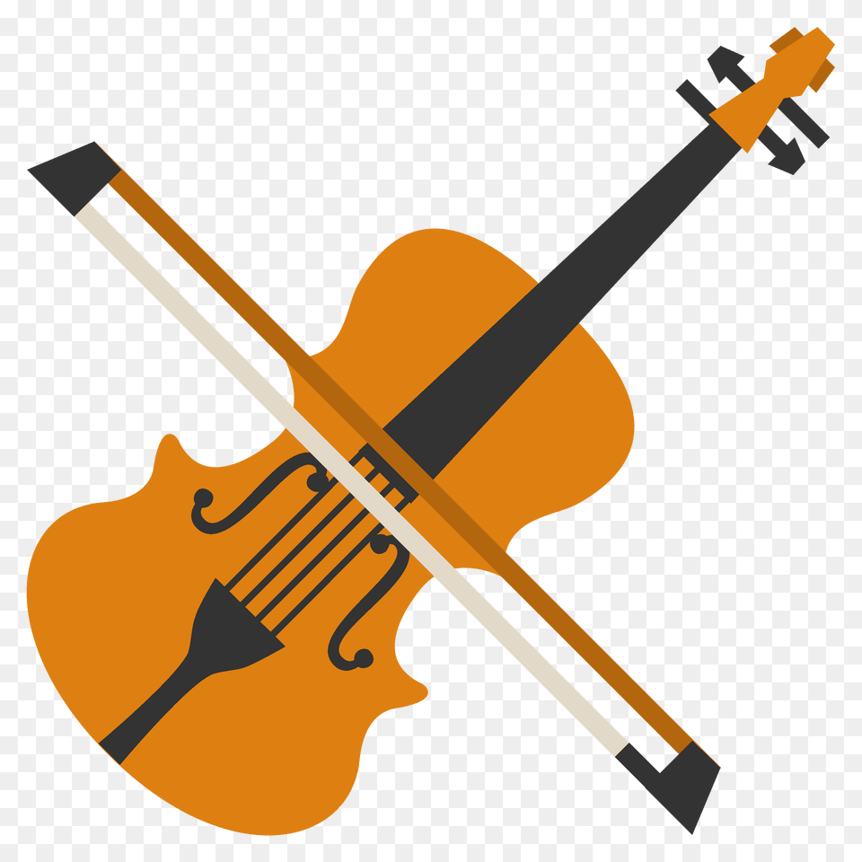 Violin Emoji Clipart, Musical Instrument, Cello, Bow, Weapon Free Transparent Png