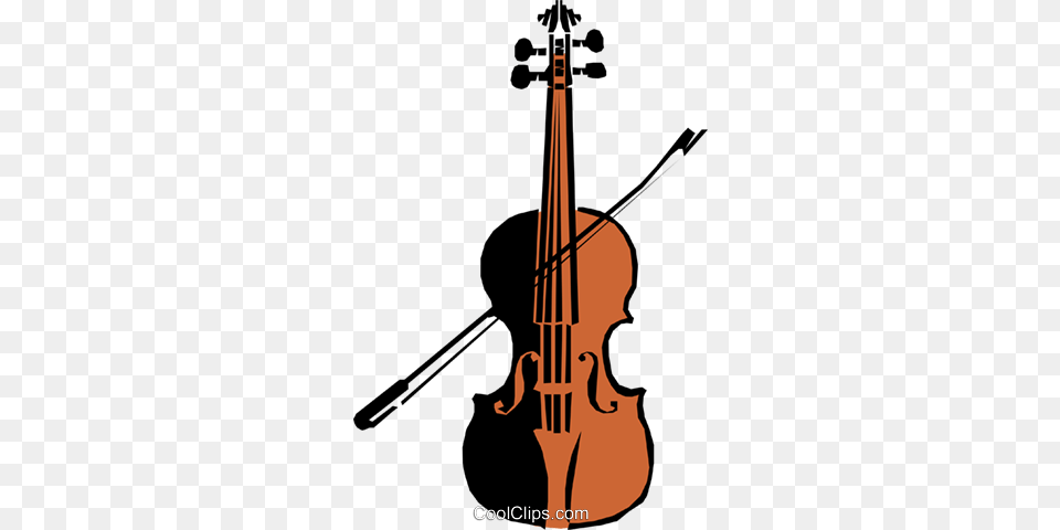 Violin Royalty Vector Clip Art Illustration, Musical Instrument, Cello Free Png