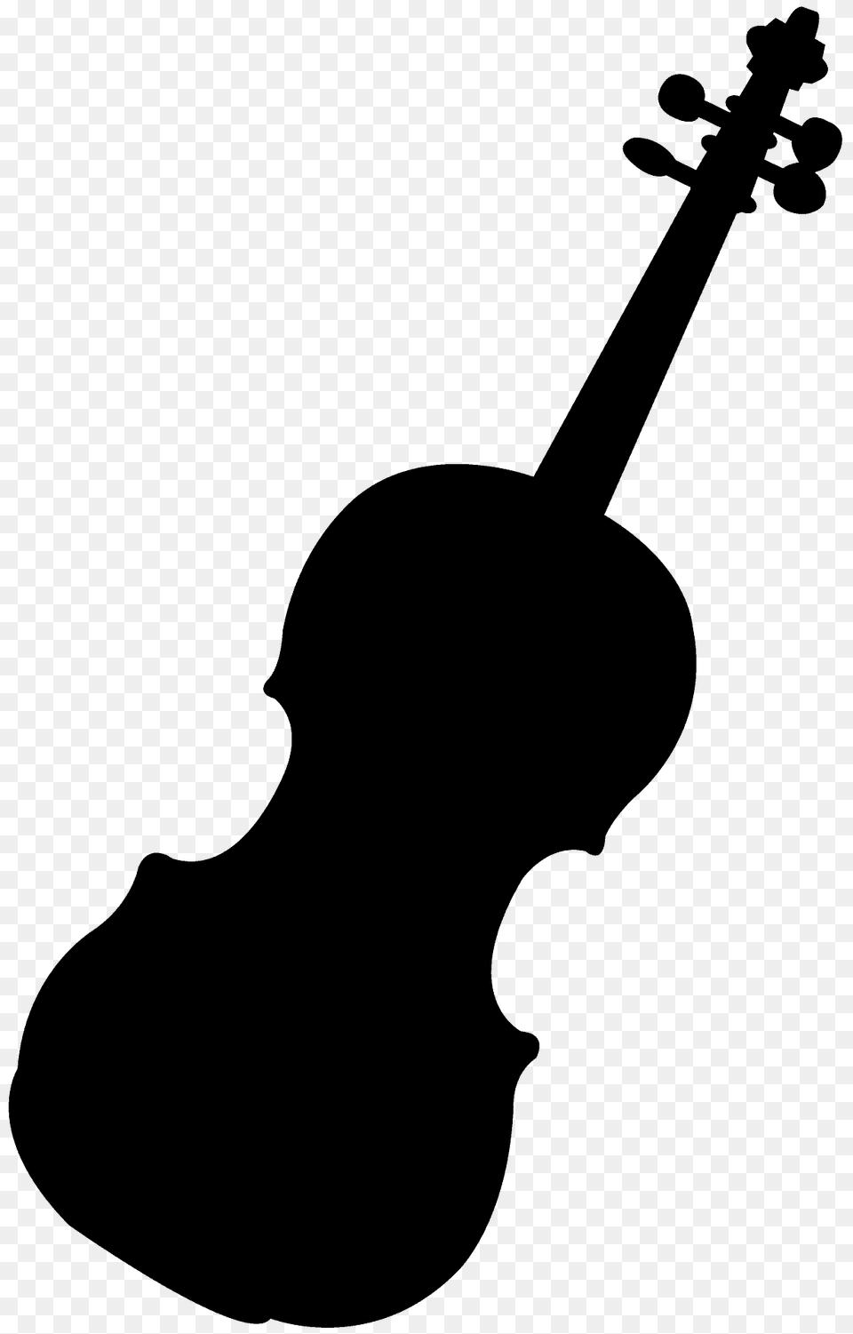 Violin Silhouette, Musical Instrument, Person Free Png
