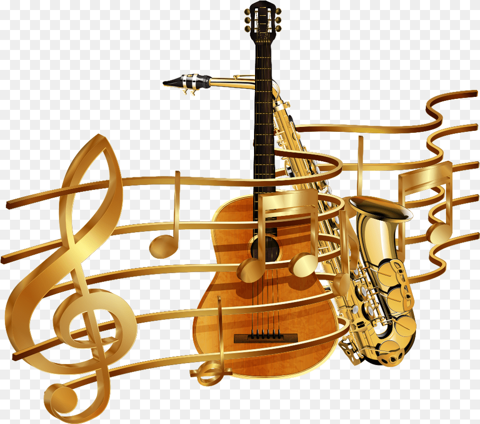 Violin Vector Music Note Gold Musical Instrument, Musical Instrument, Guitar Png