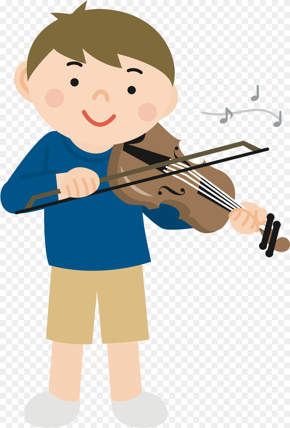 Violinist Clipart Music Violin Cartoon Playing Violin Violinist Clipart, Musical Instrument, Baby, Person, Face Png Image