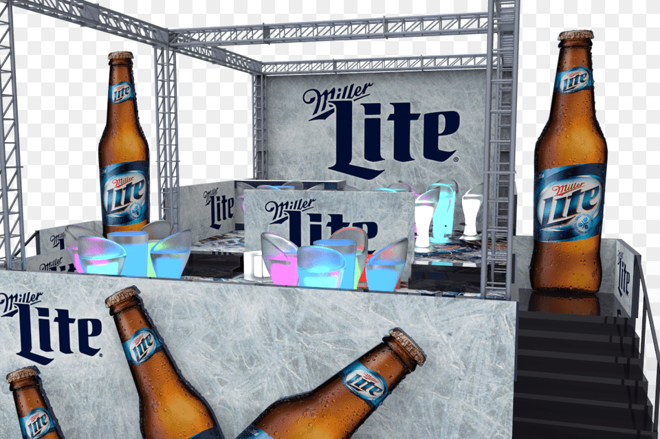 Vip Miller Lite Miller Lite, Alcohol, Beer, Beer Bottle, Beverage Free Transparent Png