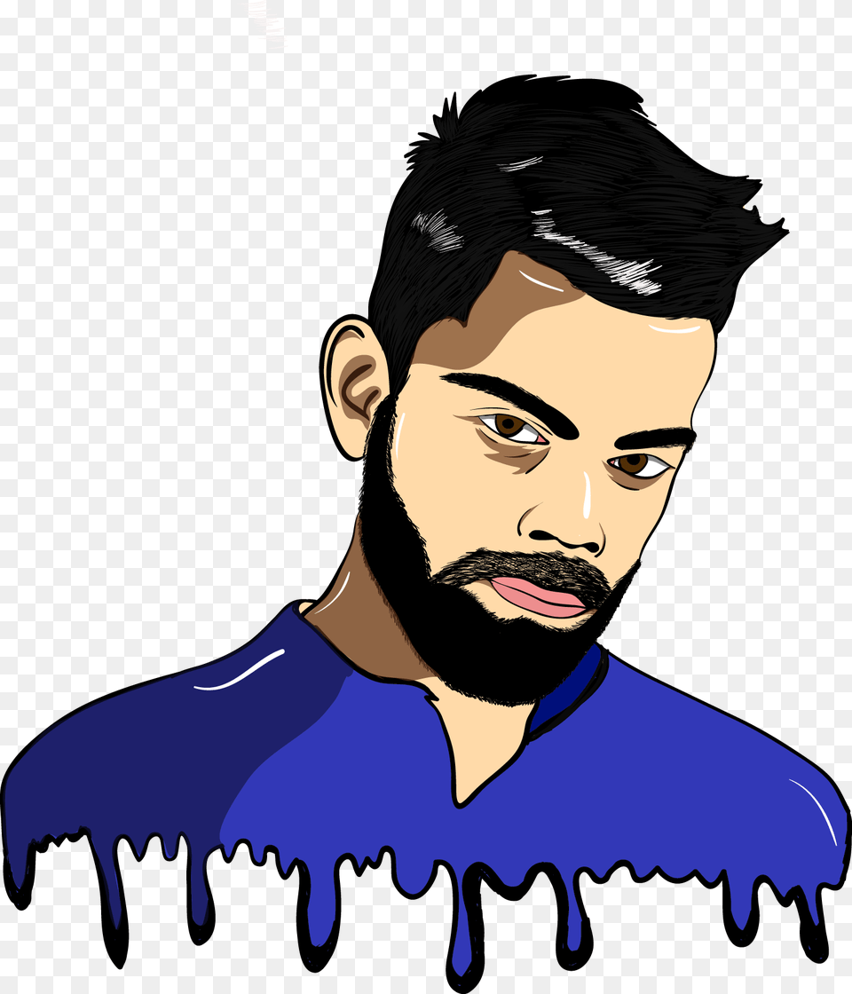 Virat Kohli Biography Cartoon Virat Kohli World Cup, Adult, Person, Man, Male Free Png