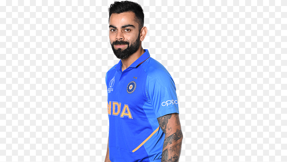 Virat Kohli Icc World Cup 2019, Tattoo, Skin, Clothing, Shirt Free Transparent Png