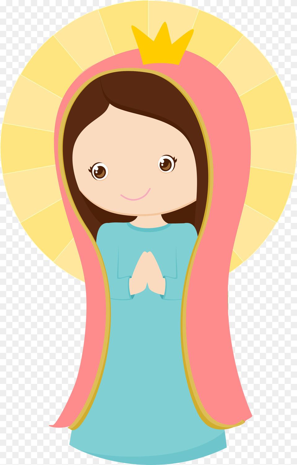 Virgen De Guadalupe Baptism Communion First, Face, Head, Person, Photography Png Image