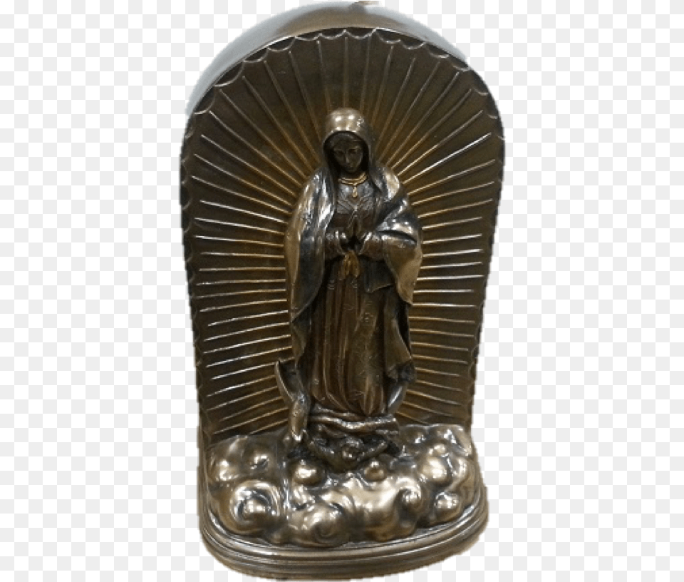 Virgen De Guadalupe Color Bronce, Bronze, Adult, Female, Person Png