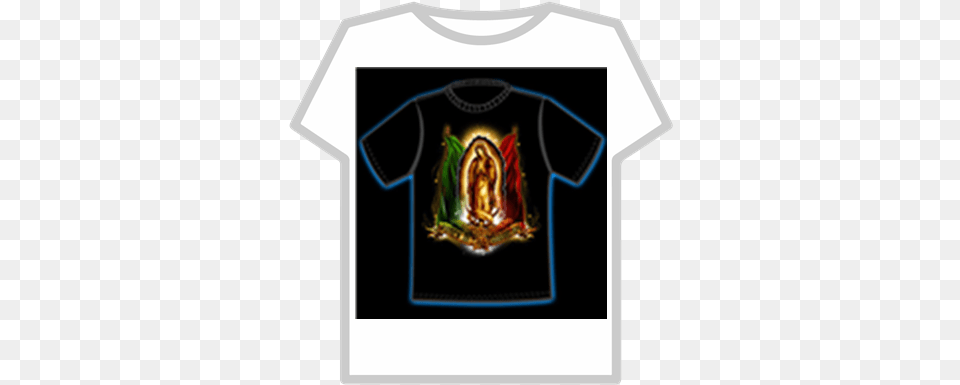 Virgen Deguadalupewithmexicanflag Roblox Shirt Roblox, Clothing, T-shirt Free Png