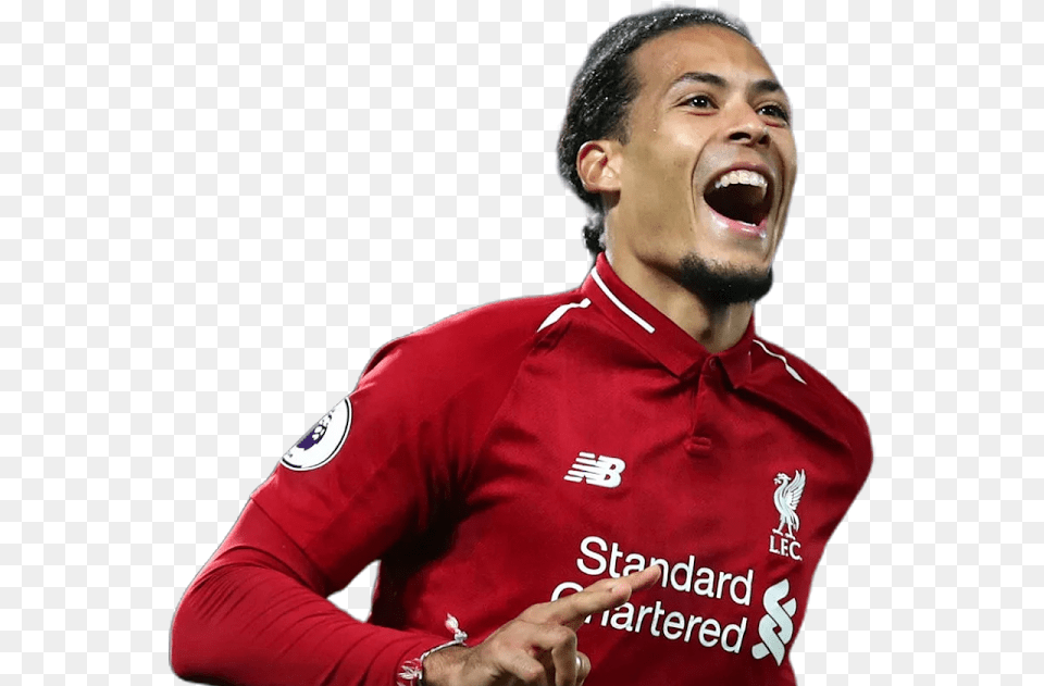 Virgil Vvd Liverpool Fc Player, Person, Face, Happy, Head Png