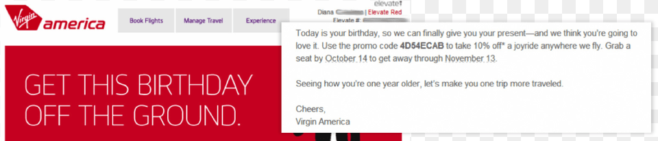 Virgin America Segmentation Example For Birthdays Virgin America Segmentation, File, Text, Webpage, Page Free Transparent Png