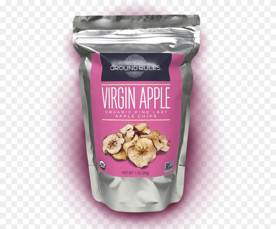 Virgin Apple Chips Pink Lady Bags Apple Chips Bag, Food, Produce, Fruit, Plant Free Png Download