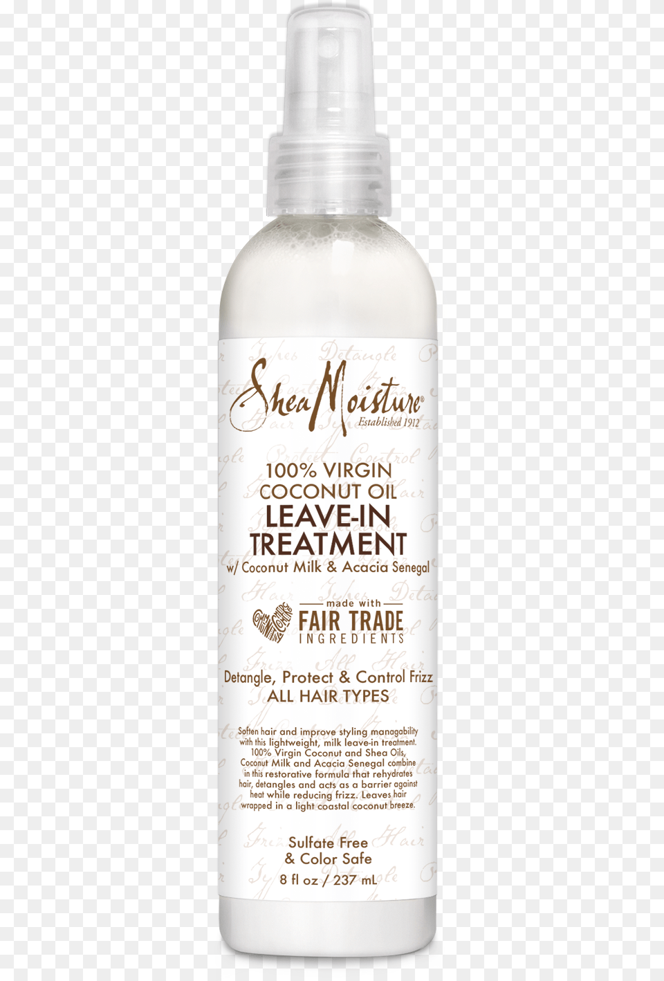 Virgin Coconut Oil Daily Hydration Leave In Treatment Shea Moisture 100 Percent Coconut Oil Leave, Bottle, Cosmetics Free Png Download