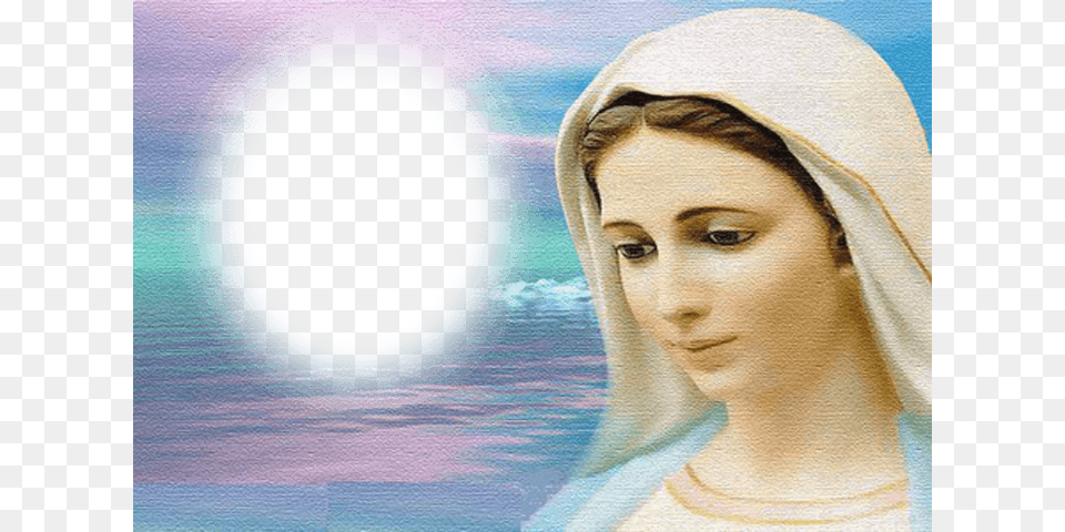 Virgin Mary Photo Frame For Android Mother Mary Hd Background, Adult, Person, Hat, Female Free Transparent Png