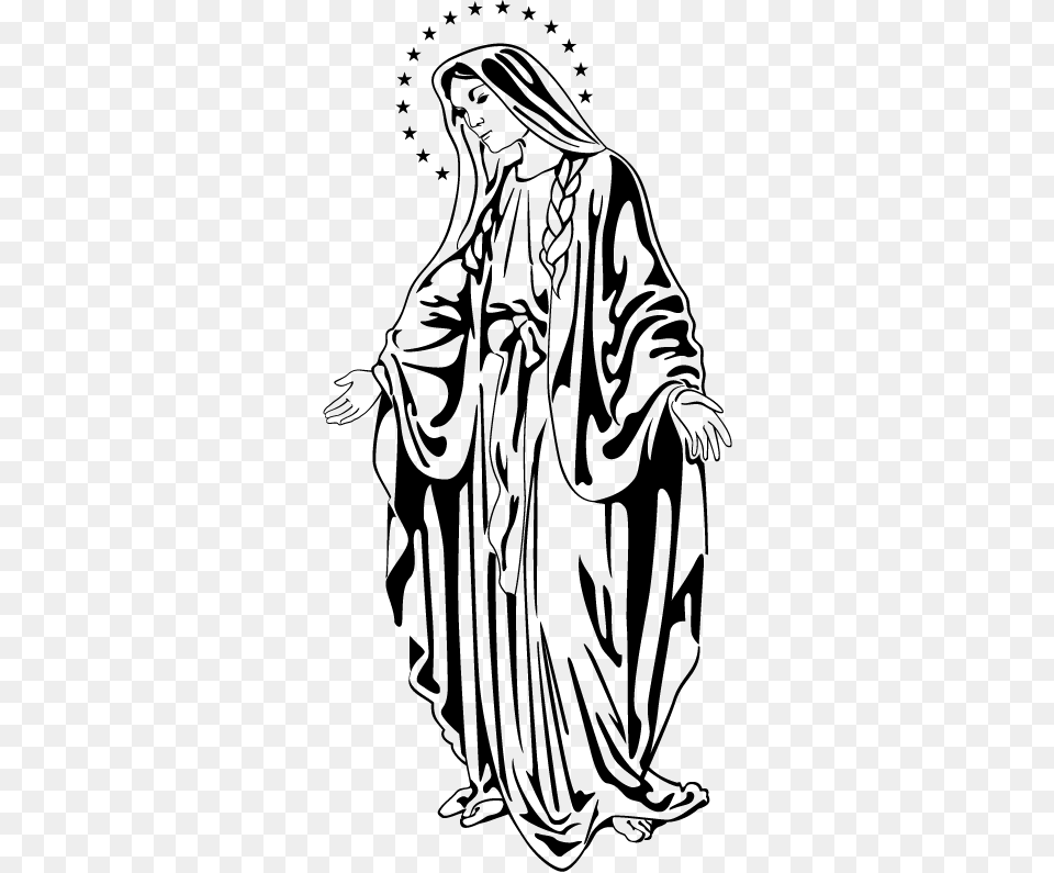 Virgin Mary Wall Sticker Virgen Maria, Fashion, Adult, Female, Person Png