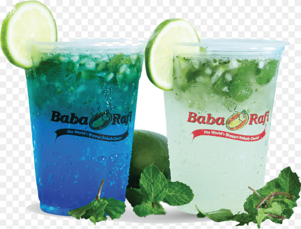 Virgin Mojito Mojito And Blue Lagoon, Alcohol, Beverage, Cocktail, Plant Free Transparent Png