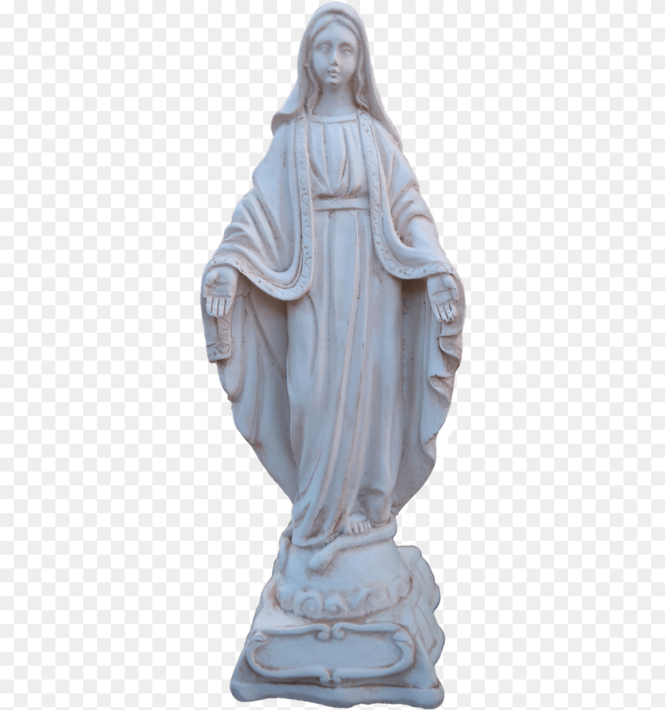 Virgin Mother Mary 14cm Square Base Statue, Adult, Female, Person, Woman Free Png