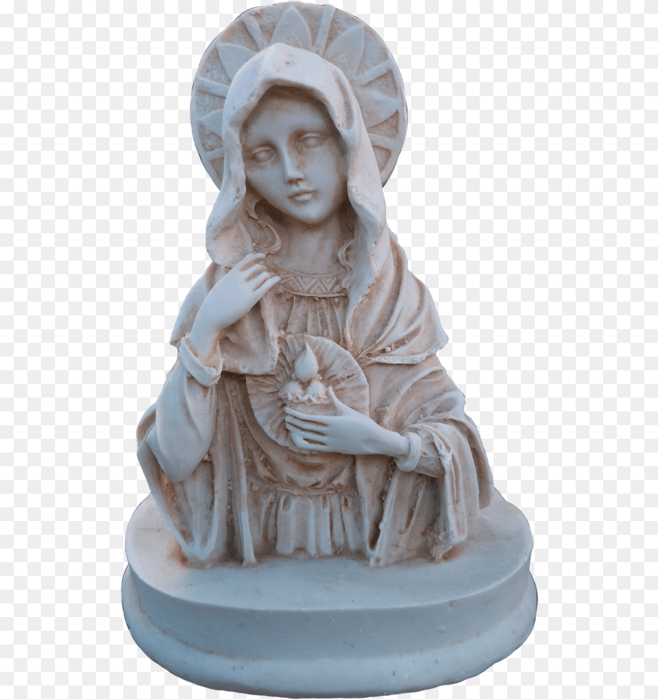 Virgin Mother Mary Bust, Baby, Person, Face, Head Png Image