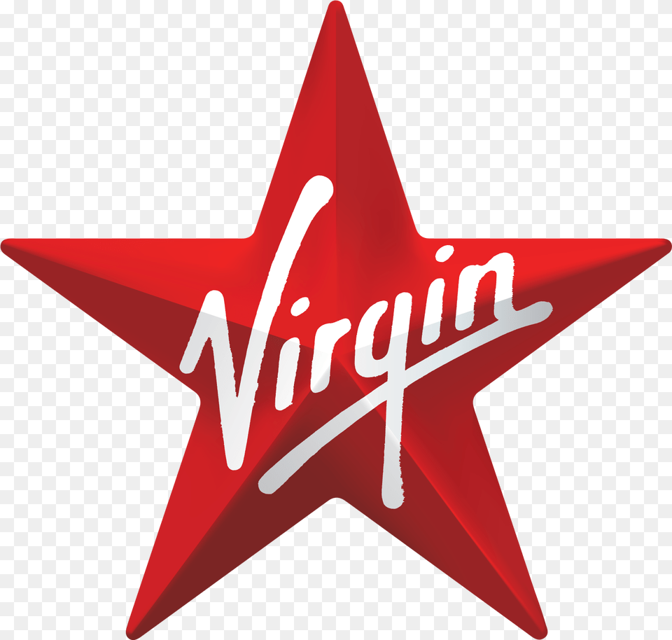 Virgin Radio Logo Virgin Radio, Star Symbol, Symbol, Rocket, Weapon Png