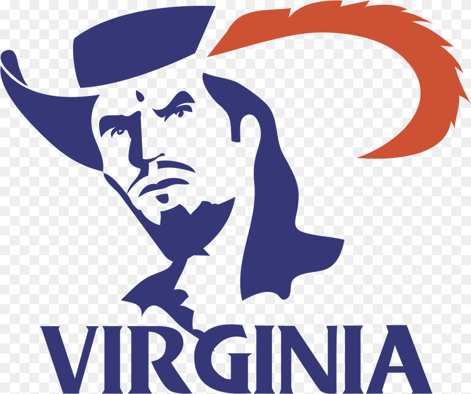 Virginia Cavaliers Logo Transparent Uva Cavalier Logo, Clothing, Hat, Adult, Man Free Png