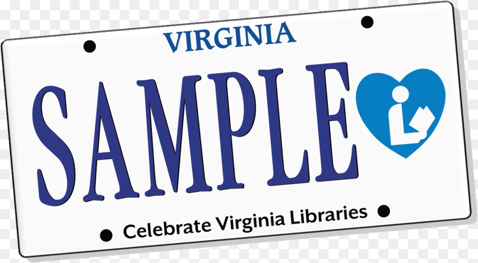Virginia Library License Plate Virginia License Plate, License Plate, Transportation, Vehicle Png Image