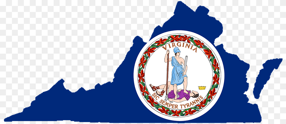 Virginia Map Usa State Flag America North America Virginia State Flag, Person, Photography Free Png Download