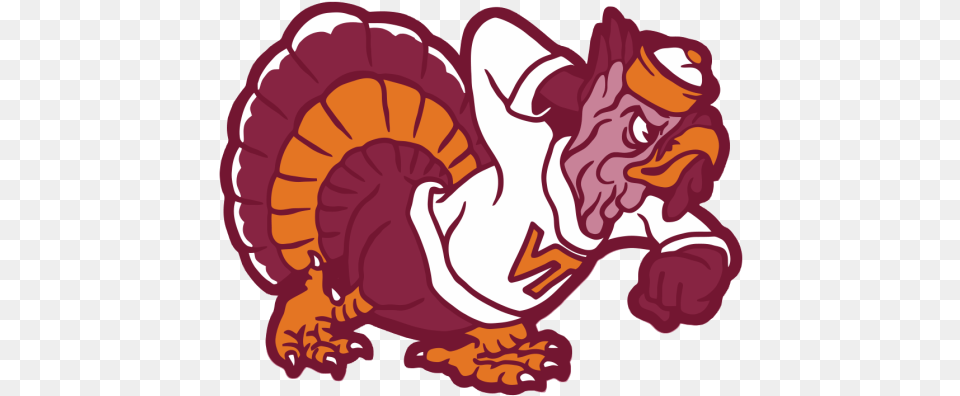 Virginia Tech Fighting Gobbler Logo, Baby, Person Png Image