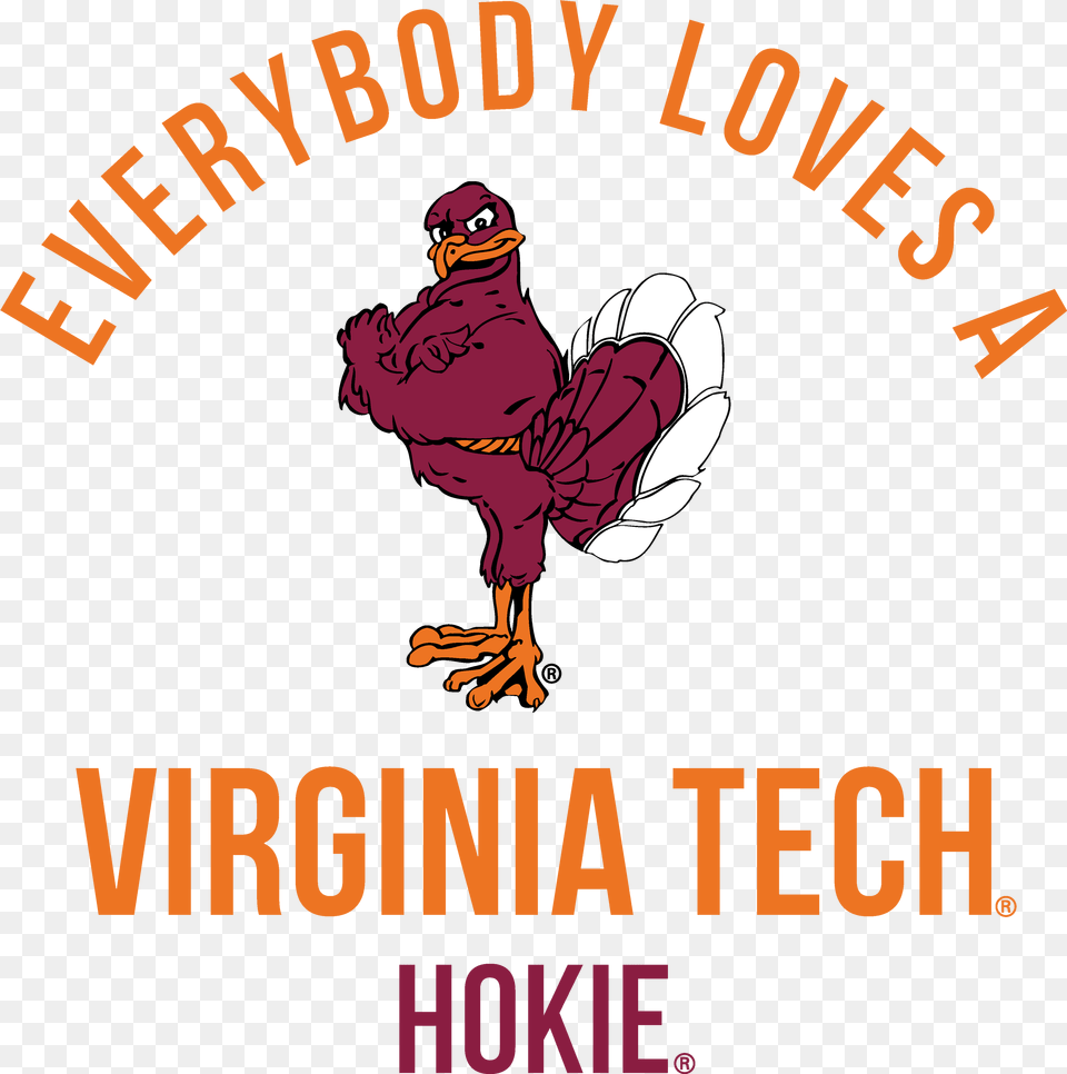 Virginia Tech Hokie Bird, Animal, Fowl, Poultry Free Png Download