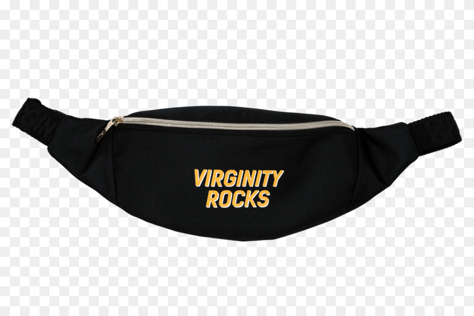 Virginity Rocks Black Fanny Pack, Accessories, Diaper Png Image