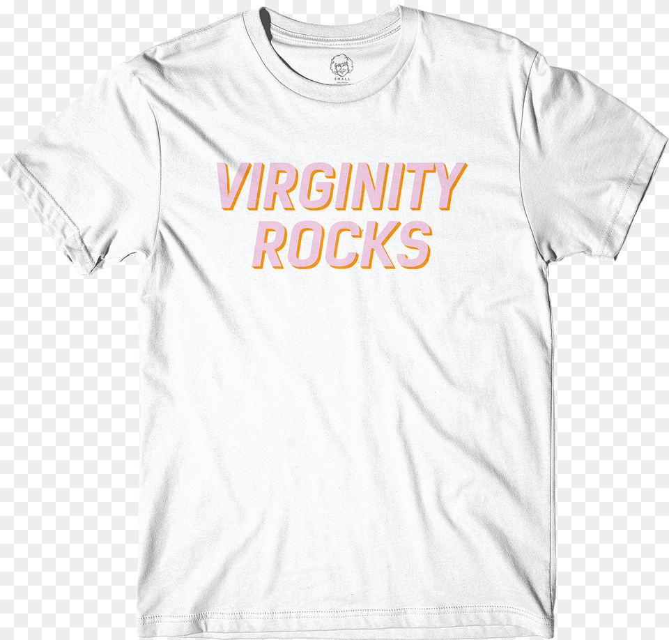 Virginity Rocks White Tee Danny Duncan T Shirt, Clothing, T-shirt Free Png Download