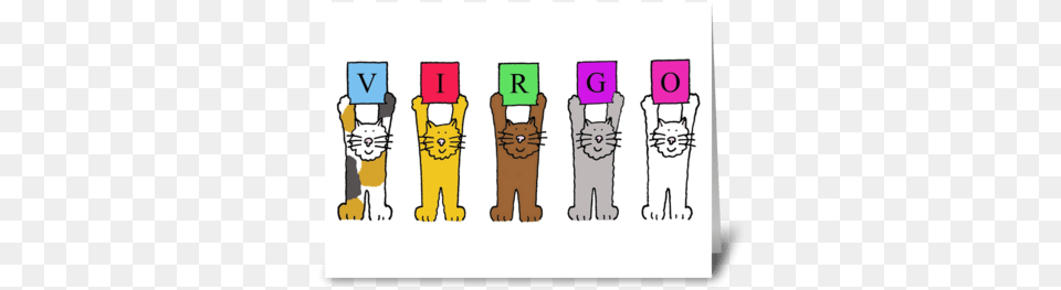 Virgo Cartoon Cats Greeting Card Gay Male Wedding Civil Union Or Marriage Card, Chart, Plot, Baby, Person Png Image
