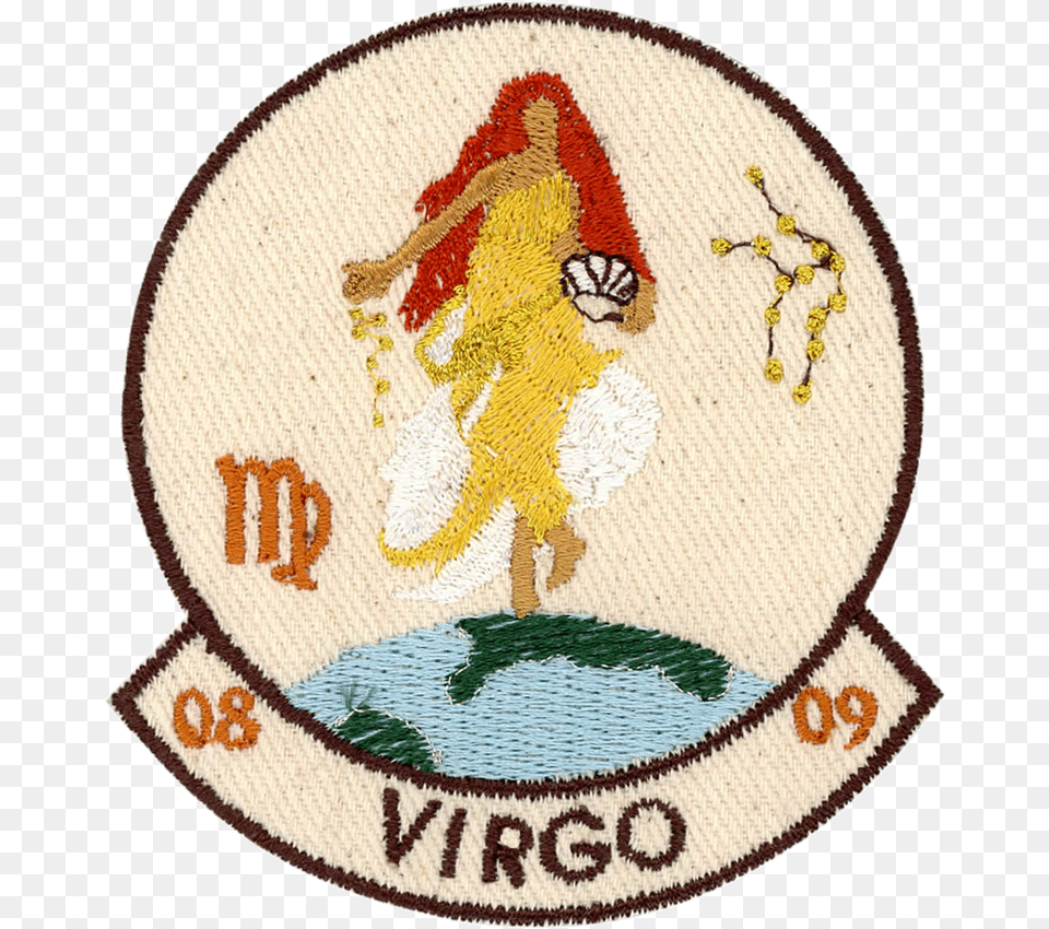 Virgo Patchyalater Patches Embroidered Patch, Badge, Embroidery, Logo, Pattern Free Png Download
